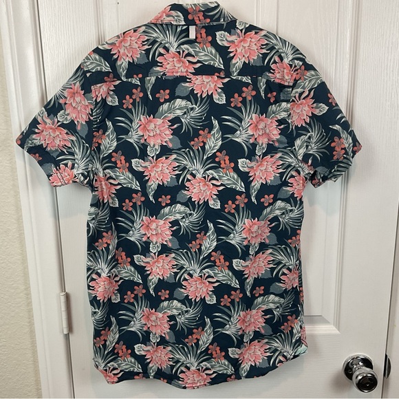 Pre-Owned PaperDenim&Cloth Men’s Hawaiian Button-Down Short Sleeve Shirt, Size M - Picture 2 of 7